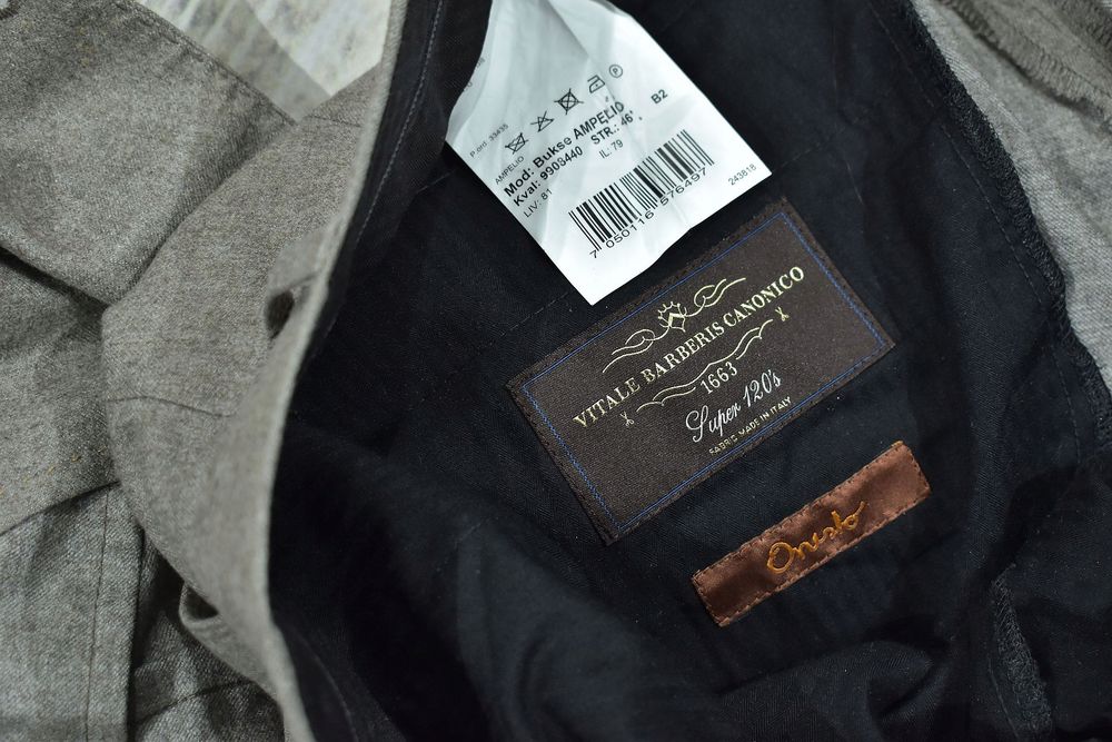 Onesto Wełniany Garnitur Męski Super 120 / 46