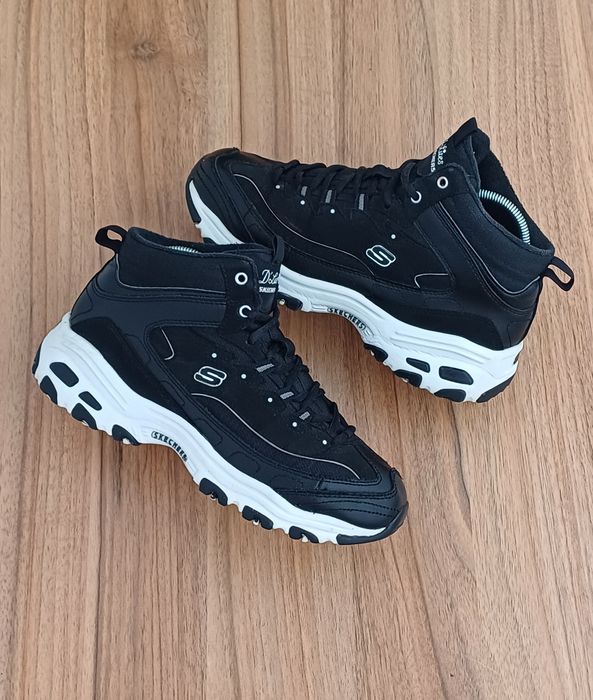 Skechers DLites жіночі зимові черевики високі теплі кросівки 37-38р