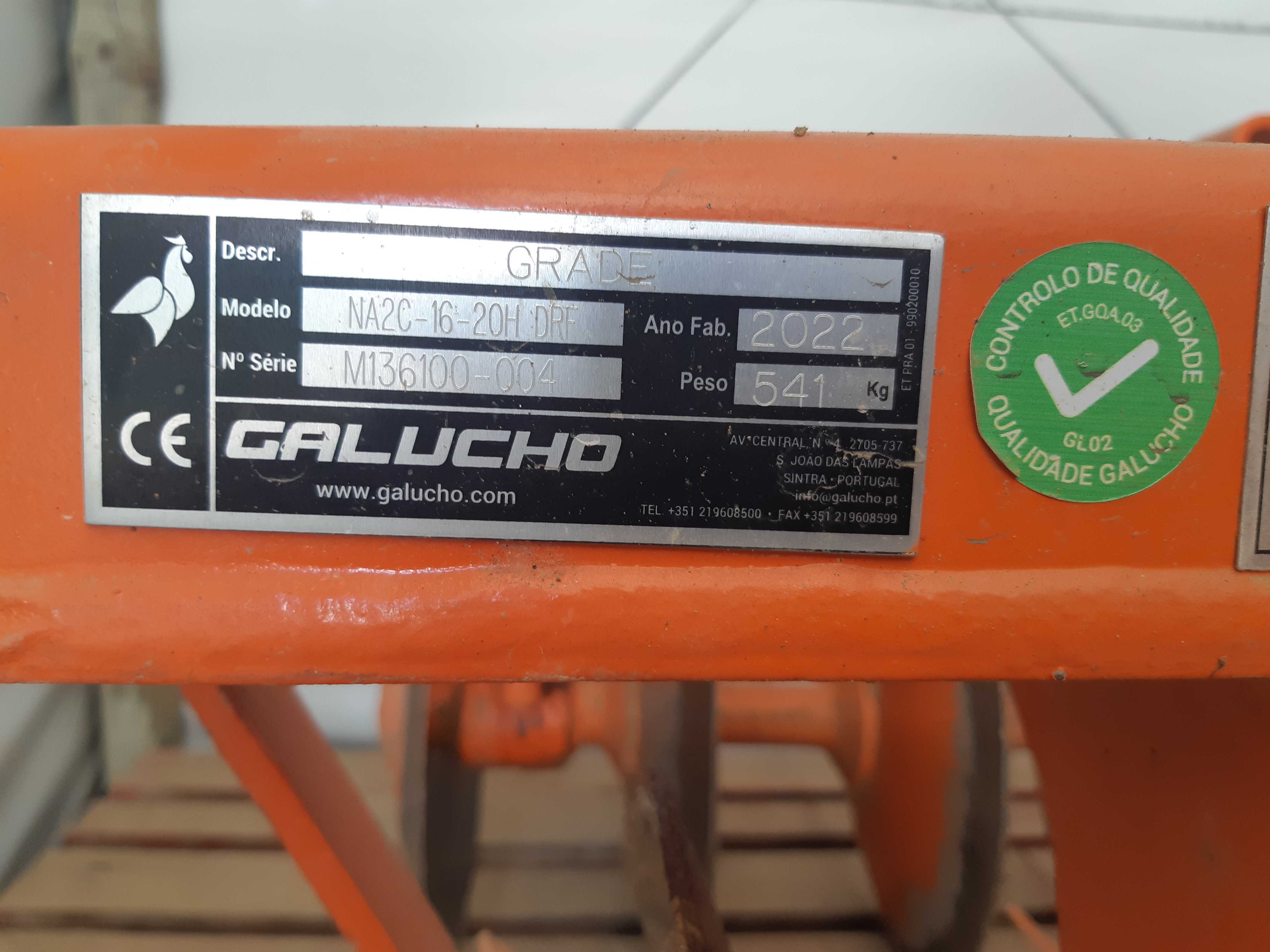 Grade Discos Galucho 16-20 Hidráulica