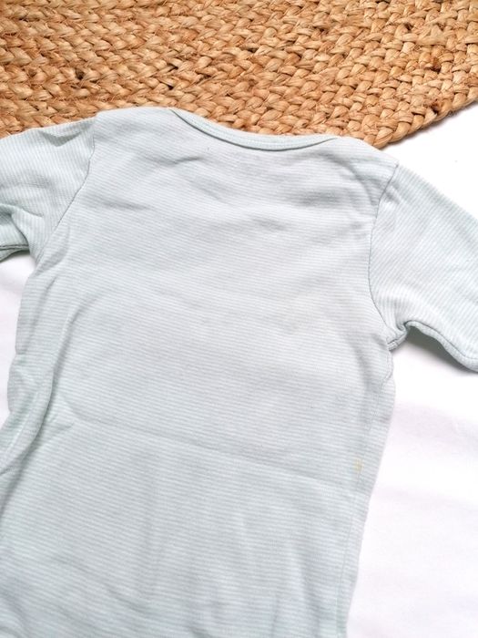 Body Verde Claro às Riscas, de Bebé