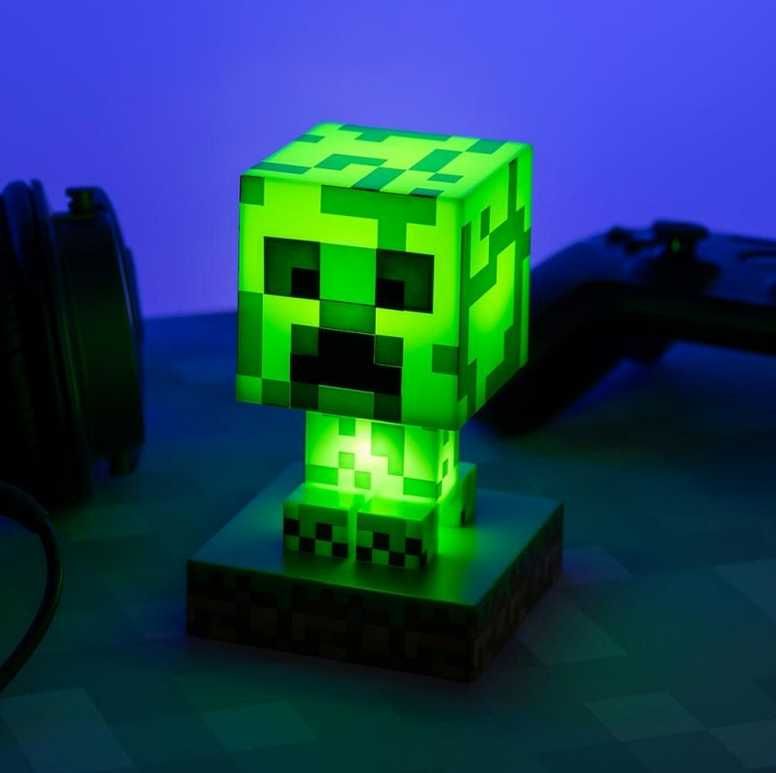Mini lampa Minecraft Creeper lampka nocna Icon 3D