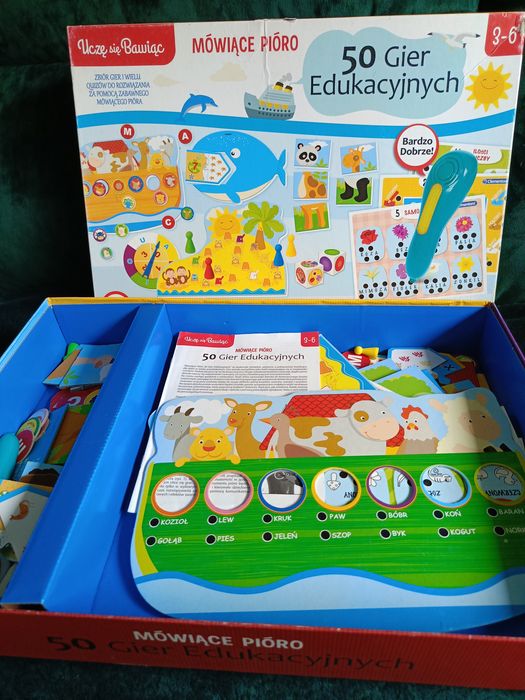 Mówiące pióro Clementoni, 50 gier edukacyjnych