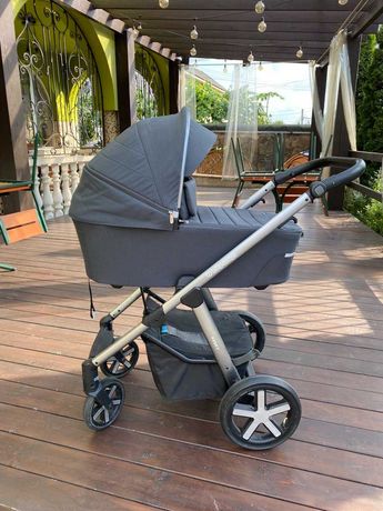 Детская коляска универсальная 2 в 1 Baby Design Husky Graphite