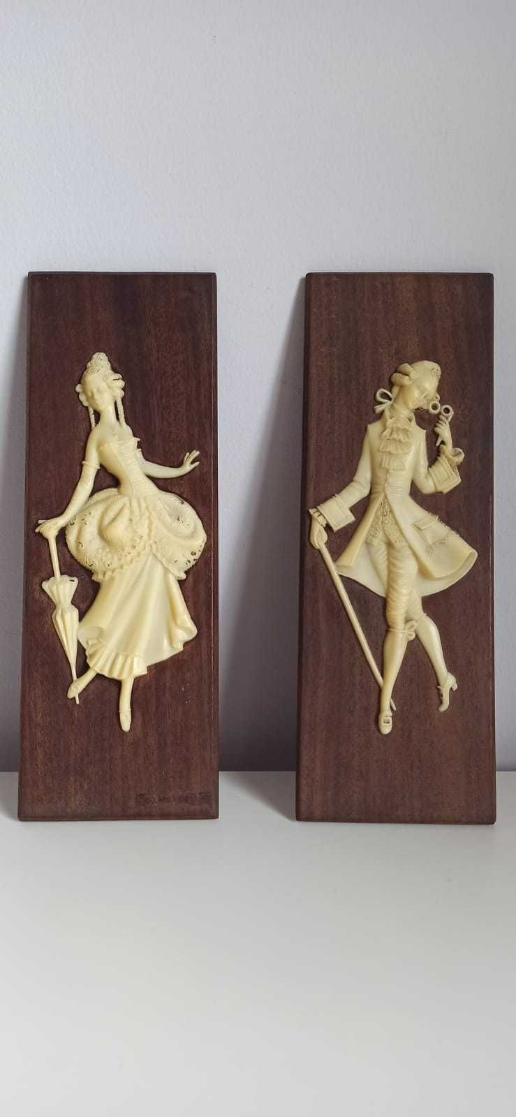 Quadros com figuras em relevo