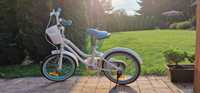 Rowerek dla dziewczynki Sun Baby Heart Bike. 16". Biało - niebieski