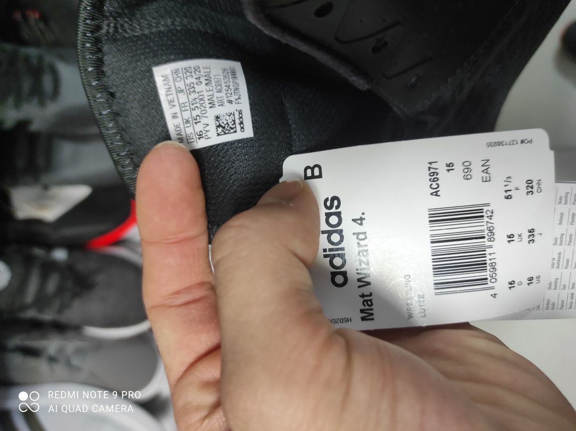 ОРИГІНАЛ 100% Боксерки Adidas Mat Wizard 4 black/carbon ac6971 51 1/3