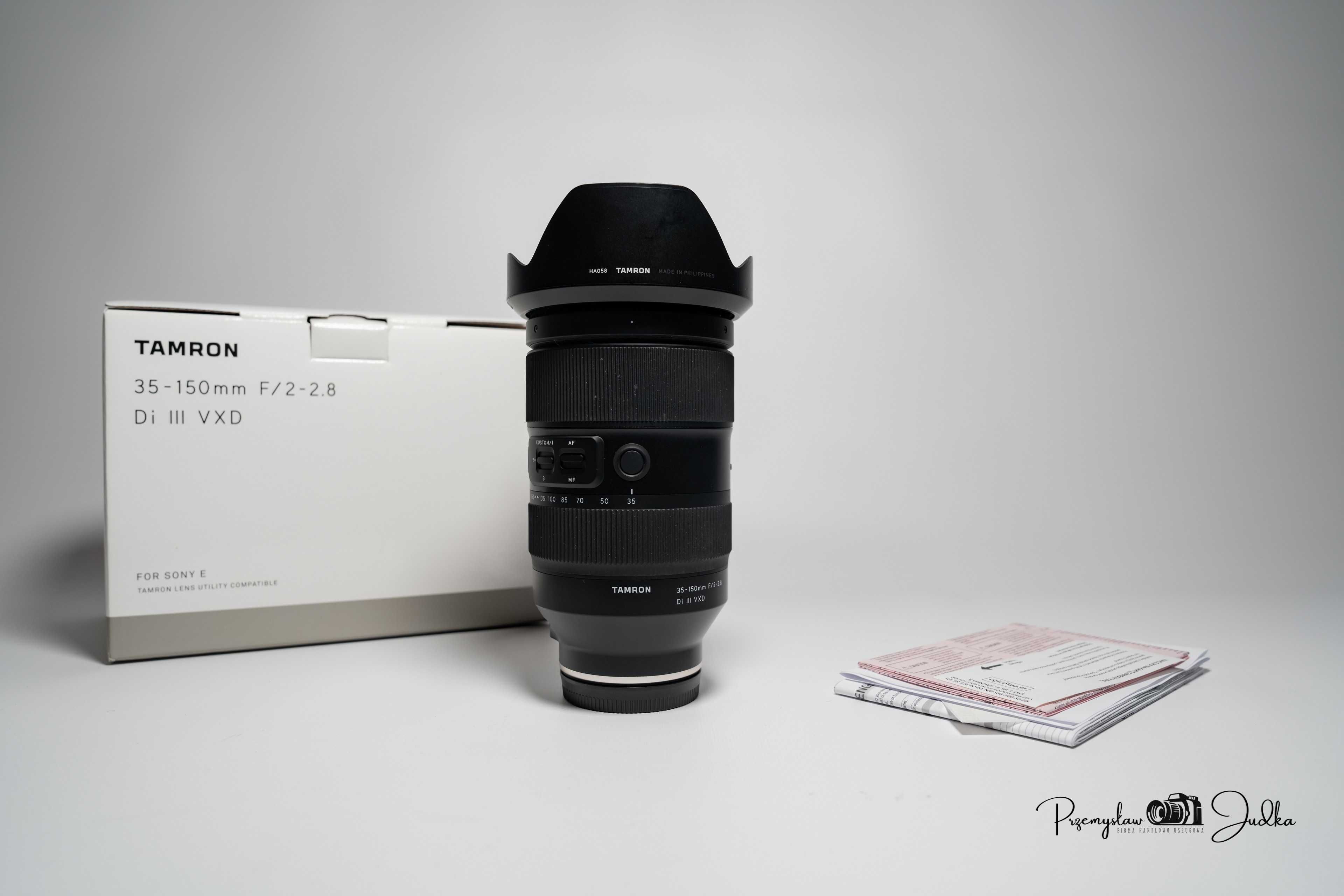 Tamron 35-150 mm f/2-2.8 DI III VXD Sony E igła | komplet | faktura