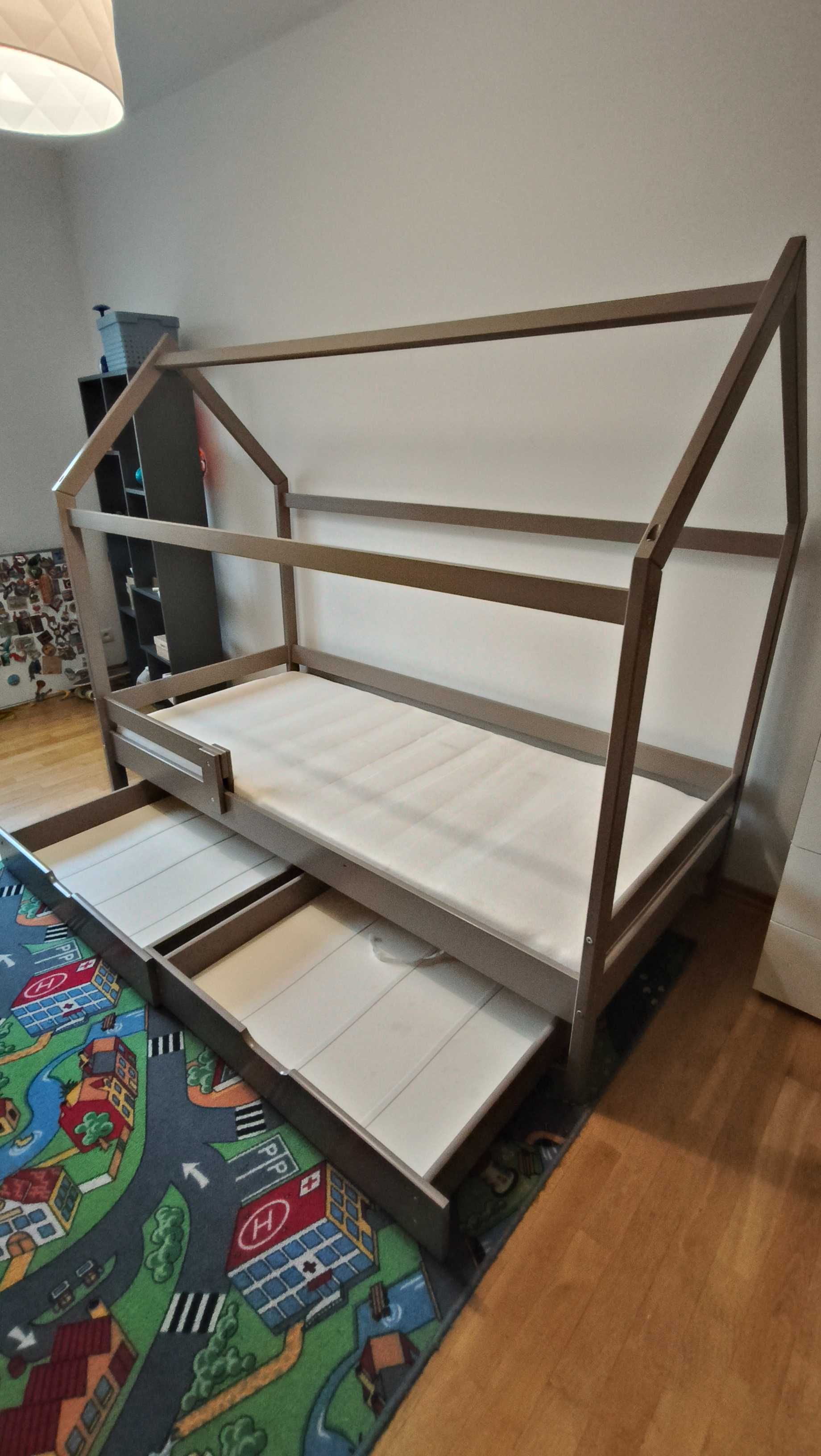 Łóżko DOMEK dla dziecka 90X200 plus materac GRATIS