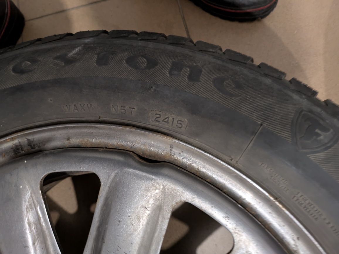 Koła 205/60/16 opony zimowe Firestone, felgi Alcar KFZ, 5x108