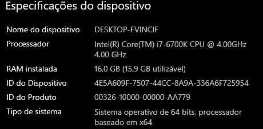 PC Gamer i7 + GTX 1080 + SSD – Desempenho TOP a bom preço!