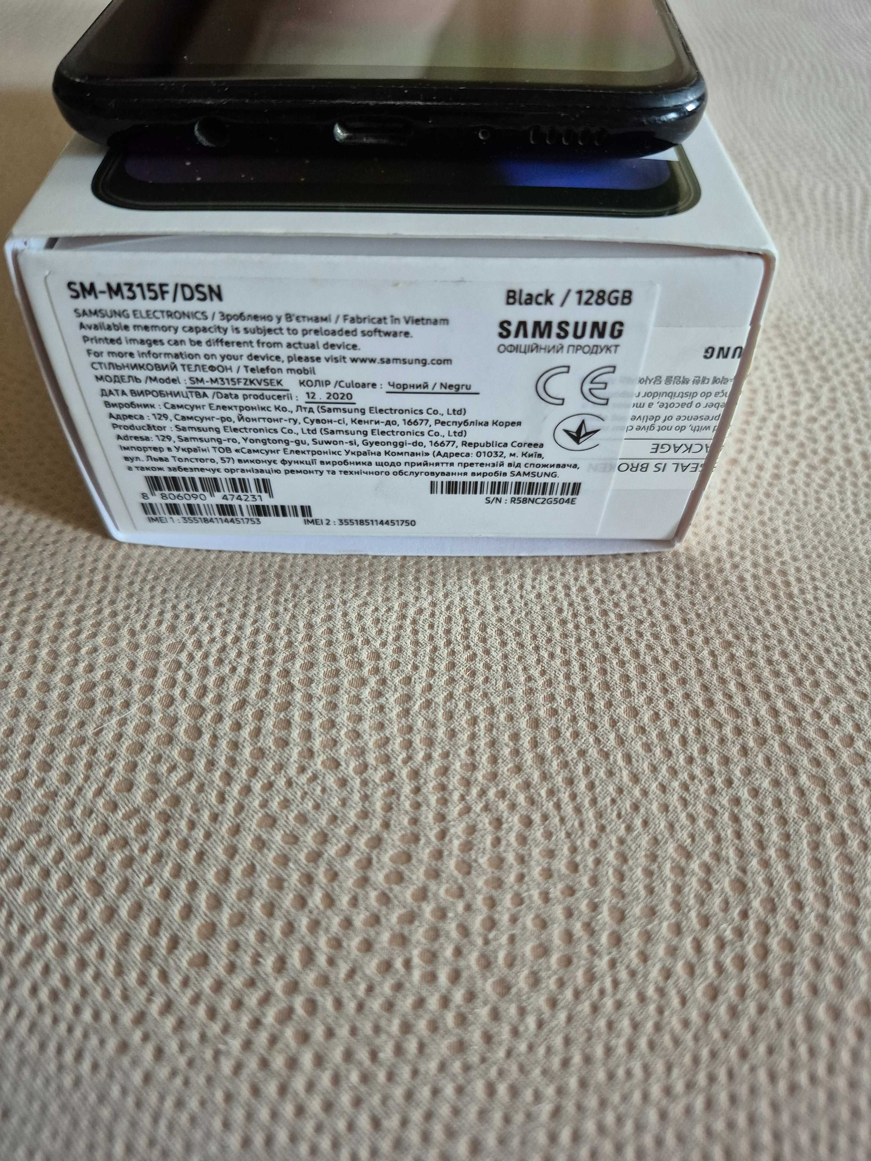 Samsung Galaxi M 31, дисплей 6,4 " Память 128, ОЗУ 6 ГБ