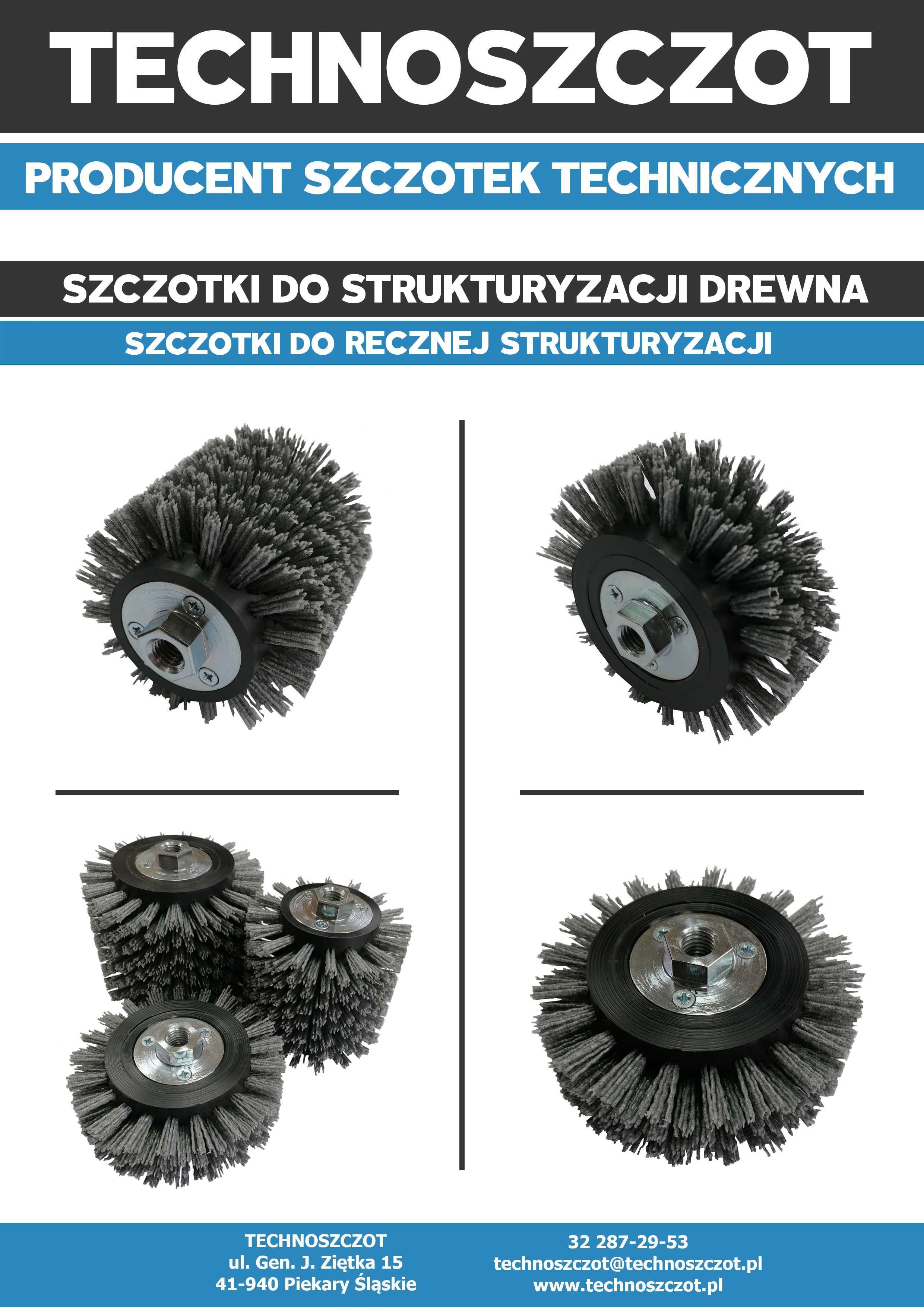 Szczotka do strukturyzacji postarzania drewna desek tarasu