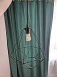 Lampa Ikea loft diament druciany klosz czarna