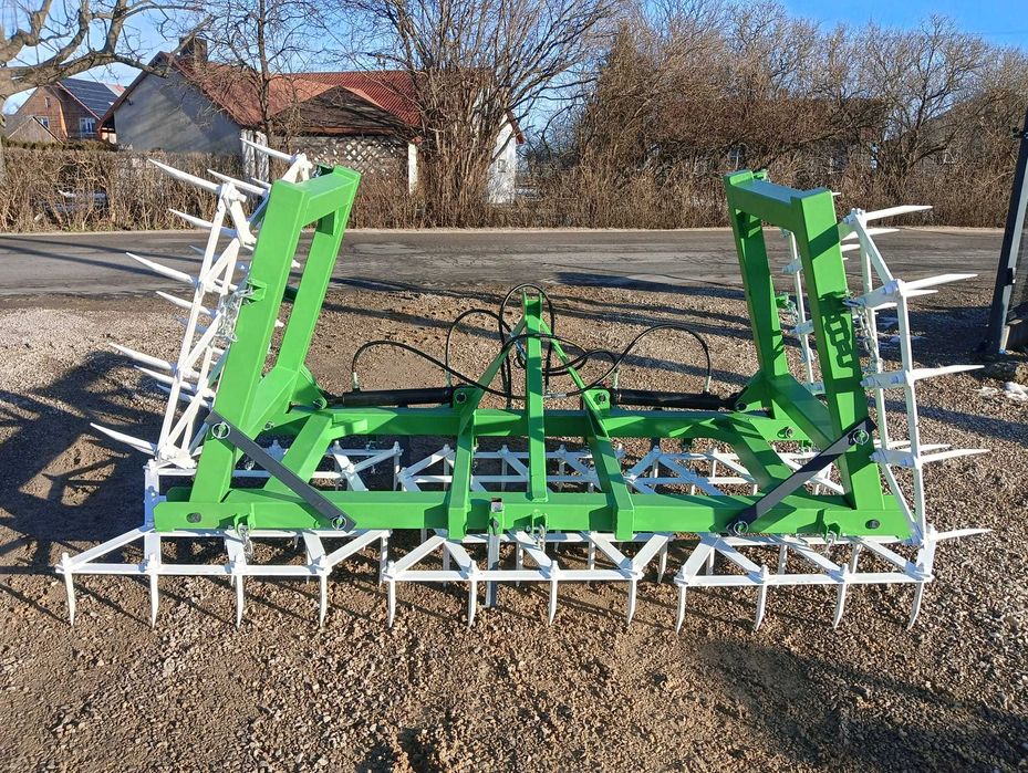 BRONY HYDRAULICZNIE składane ciężkie -5pól -2 siłowniki-20 ząb agregat