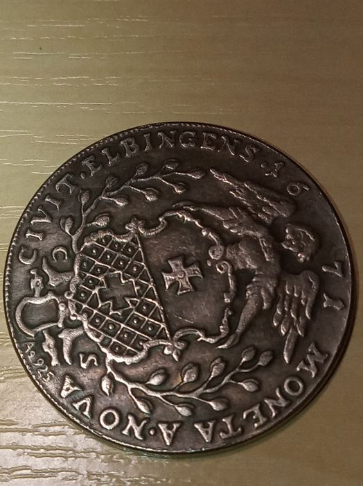 Древняя монета 1671 года медаль для коллекции в отличном состоянии