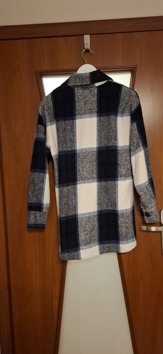 Kurtka bluza damska w kratę kratkę