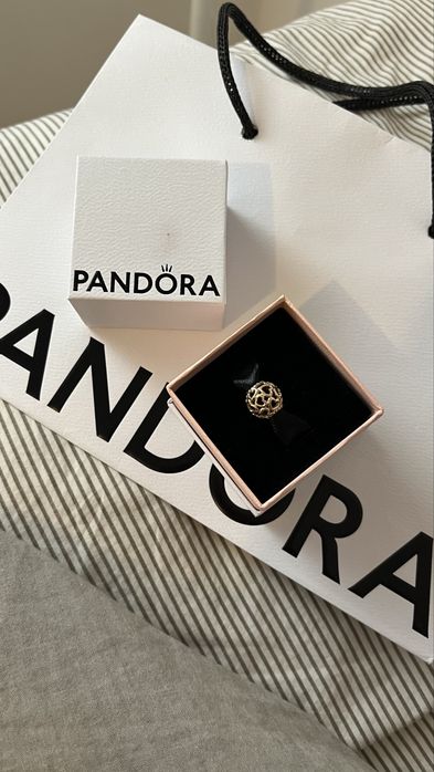 Pandora charms różowe złoto serce oryginalny prezent