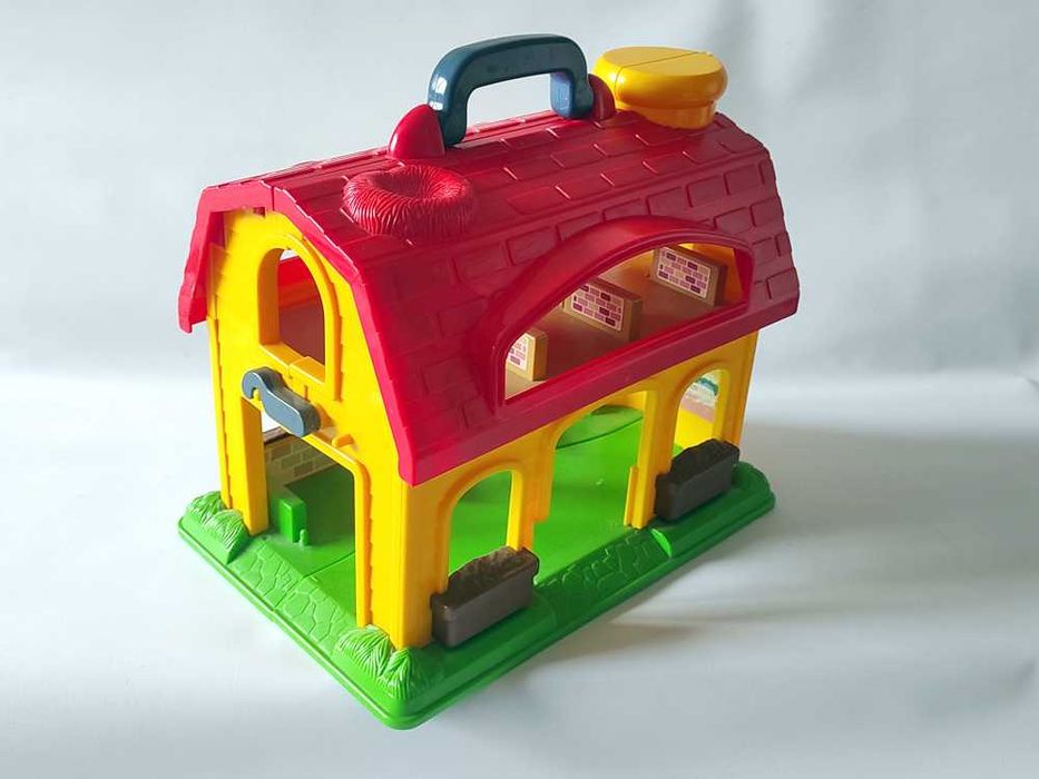 Домик ферма Раскрывающаяся конструкция Игровая основа 32х30х22 см