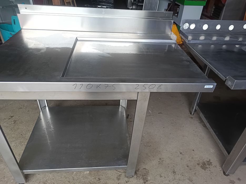 Bancadas inox apoio máquina de lavar