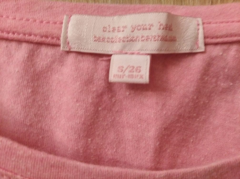 Koszulka crop top różowy Bershka S 152/158