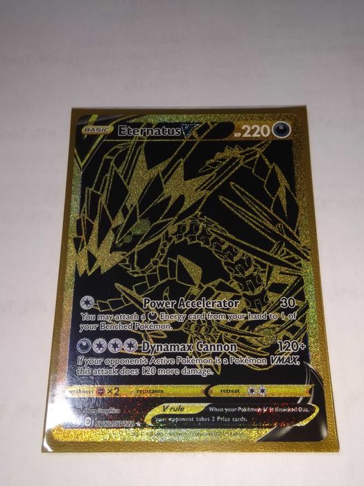 Carta Pokemon Eternatus V SV121/SV122 MINT Shining Fates Shiny Vault