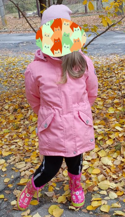 Термо куртка зима, парка на дівчинку Lenne 116-122см