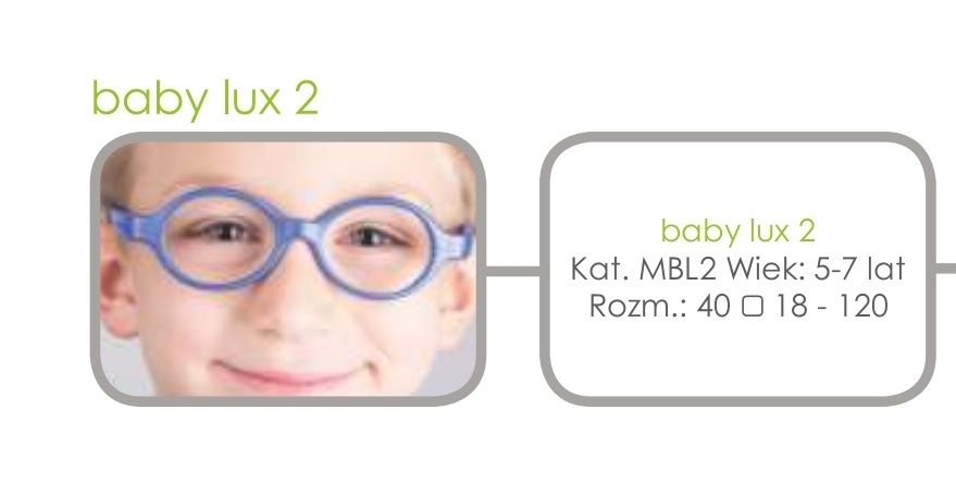 Okulary elastyczne Miraflex Baby Lux 2 Oprawki dziecięce