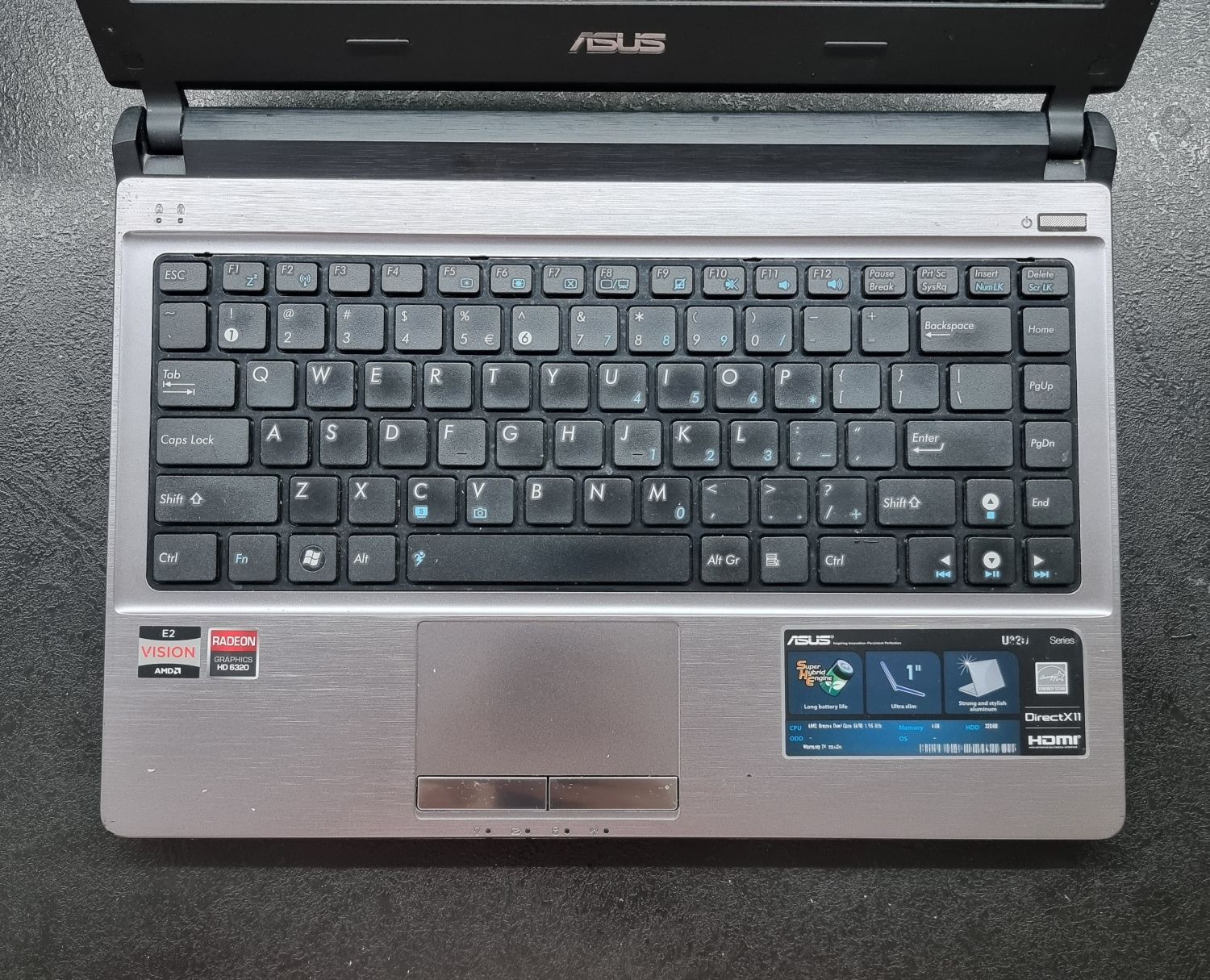 Laptop Asus U32U 13,3" AMD E450 metalowa obudowa