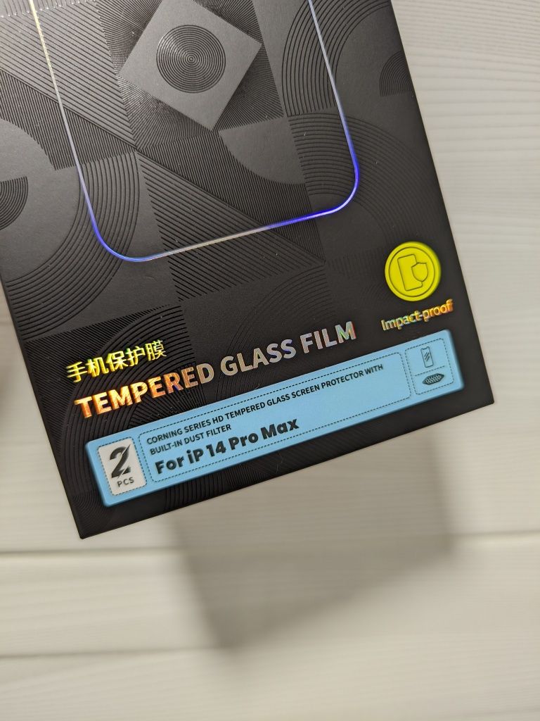 2 защитных стекла Baseus для Apple iPhone 14 Pro Max с сеточкой