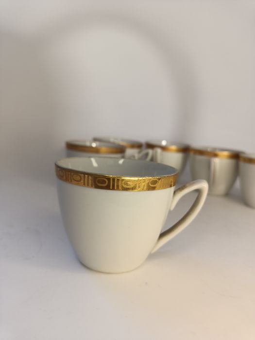 Zestaw 6 filiżanek Chodzież PRL porcelanowa filiżanka