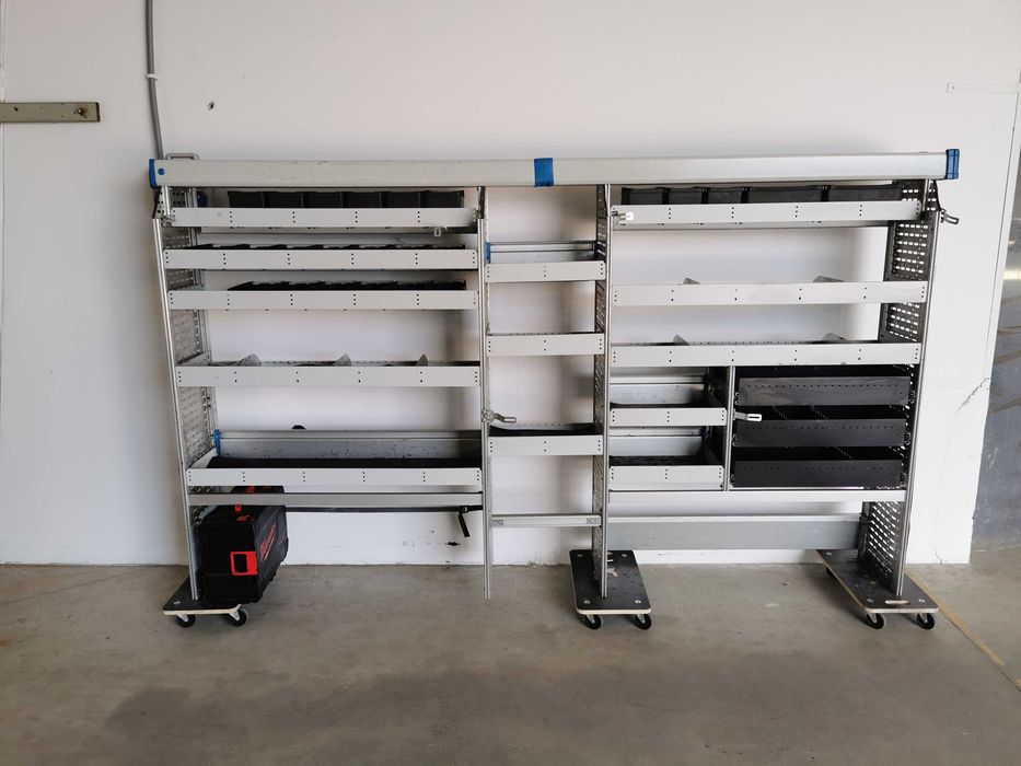 Zabudowa serwisowa warsztatowa regał samochodowy serwisowy SORTIMO