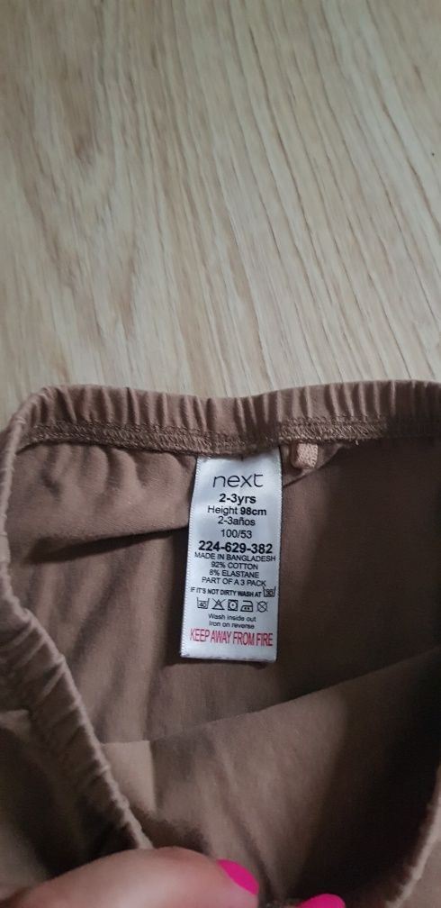 Zestaw spodni dla dziewczynki next 98
