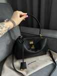 Сумка Balenciaga Rodeo black/cold premium, беленсіага