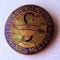 Medalha Emblema do I Congresso Nacional de Medicina Tropical 1952