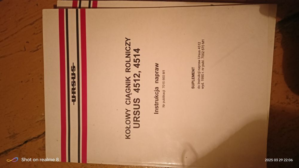 Katalogi i instrukcje naprawy ciągników rolniczych Ursus