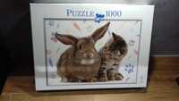 Puzzle 1000 Kot i królik