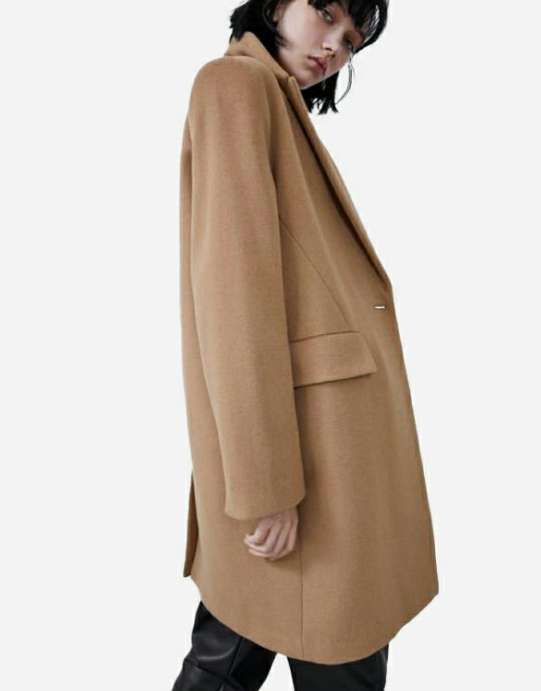 Шерстяне пальто ZARA розмір XS