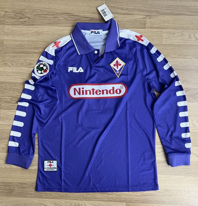 Ретро игровая футболка,форма,лонгслив Фиорентина(Fiorentina) Батистута