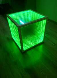 Куб дзеркальний LED з ефектом "Нескінченності" (Infinity Mirror)