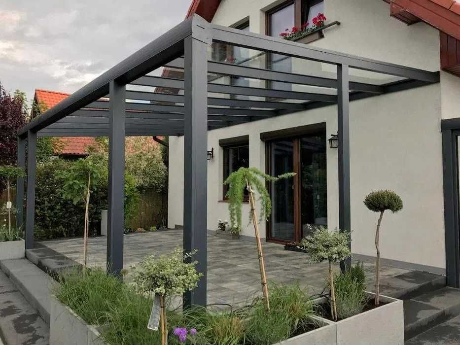 Zadaszenia aluminiowe, przeszklenia tarasów, zabudowa tarasów TR