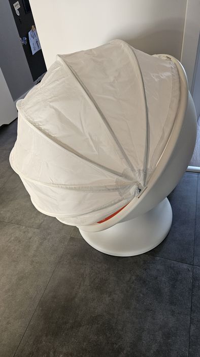 IKEA LÖMSK fotel obrotowy 
Fotel obrotowy, biały/czerwony