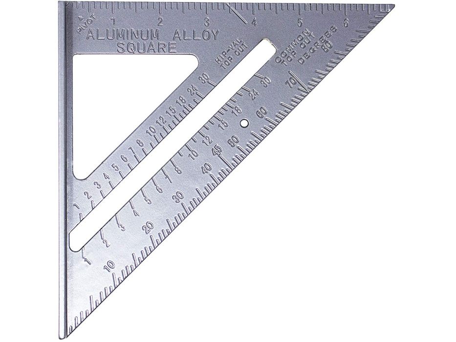 Duży Kątownik Stolarski Aluminiowy Przymiar Budowlany 180mm