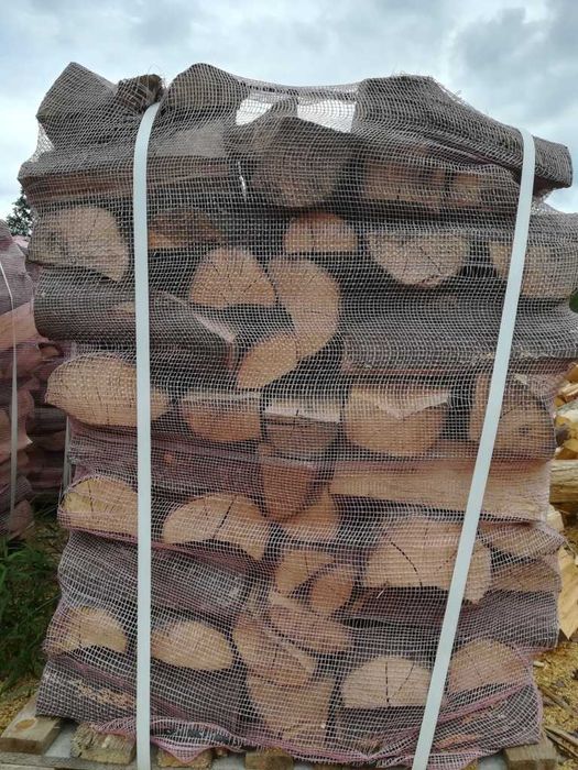 Drewno kominkowe i opałowe SUCHE, SEZONOWANE, paletowane OLSZA