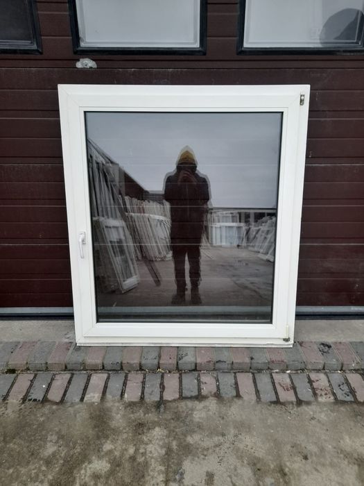 Okna 130x148 pcv okno białe z demontażu  DOWÓZ CAŁY KRAJ