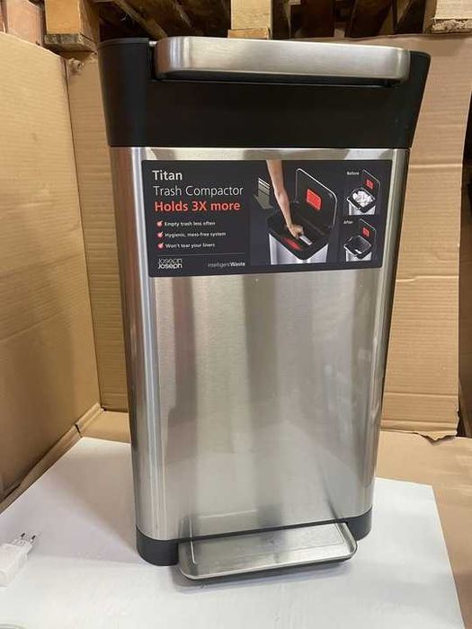 Kosz na śmieci z pedałem JOSEPH JOSEPH Titan system zgniatania 30L