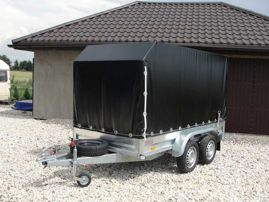 Przyczepka samochodowa SIDECAR 300x156 750 kg Producent - TRANSPORT