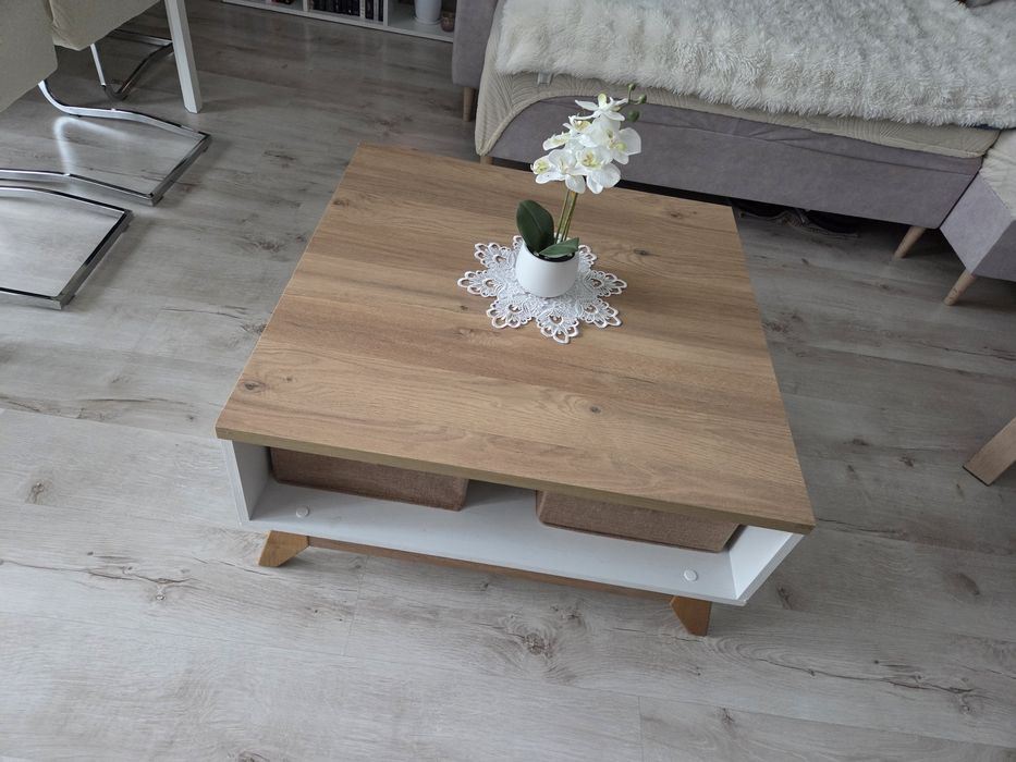 Stolik kawowy 80x80x39 skandynawski