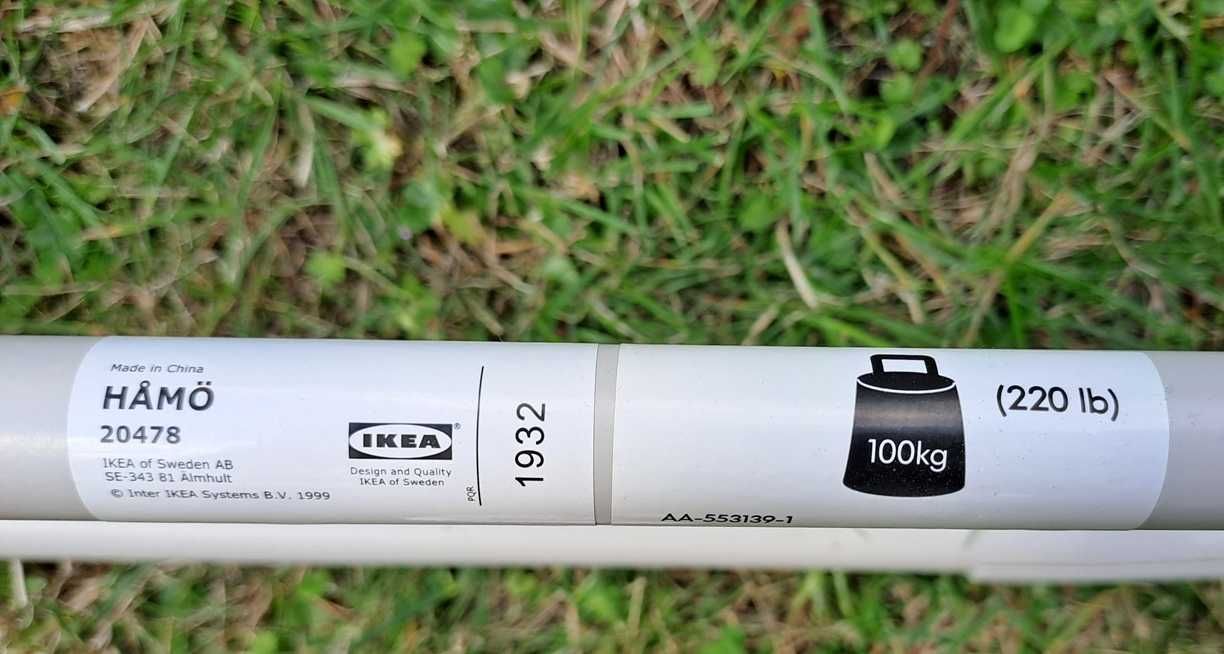 IKEA HAMO leżak , łóżko polowe turystyczne BEŻOWY