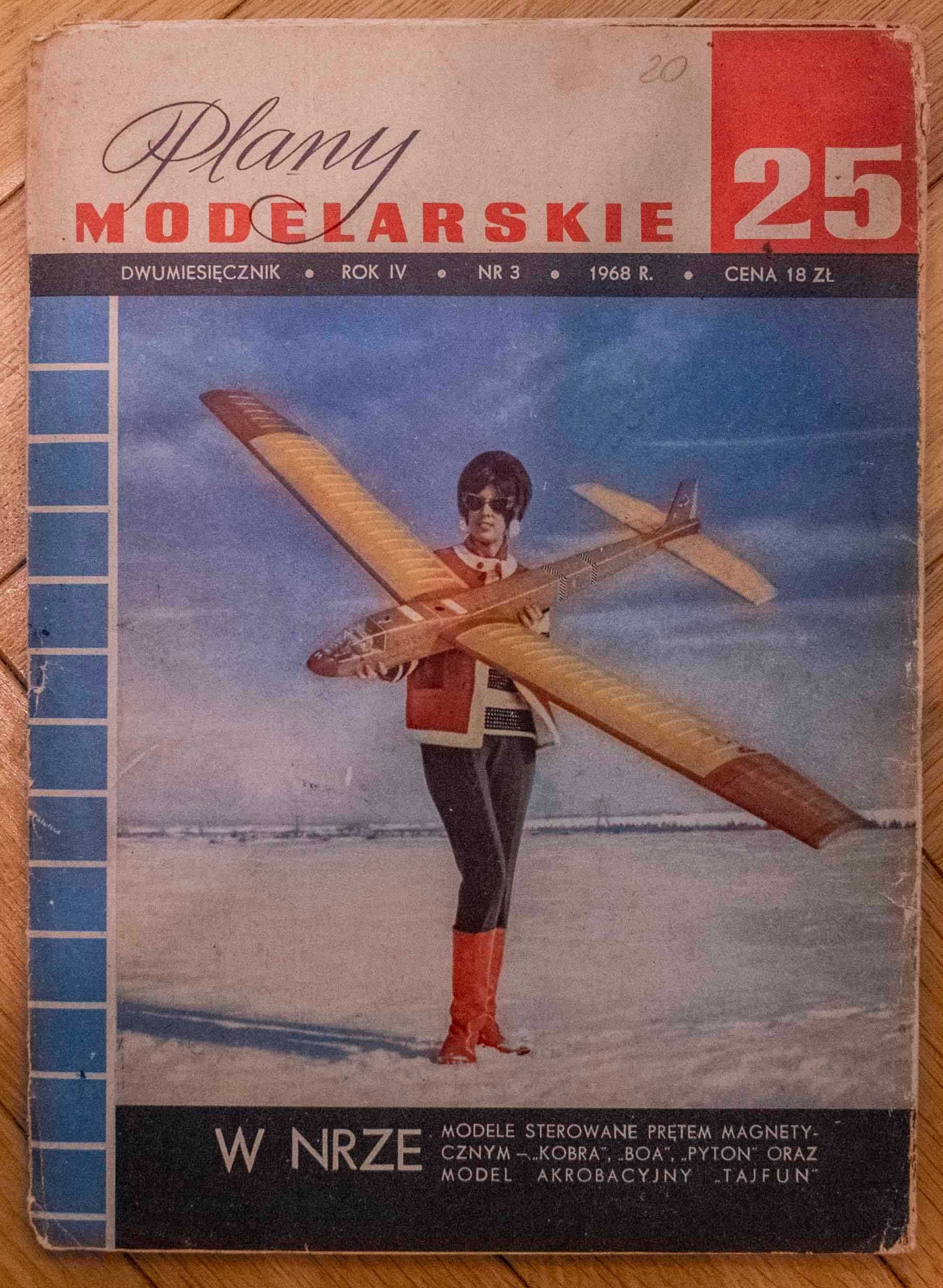 Plany Modelarskie Akrobacyjne Sterowane Magnetycznie Silnik ZBISS 1962