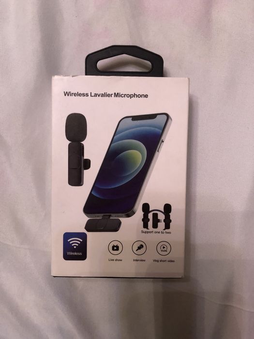 Мікрофон (2) бездротовий петличний для Iphone (Lightning)